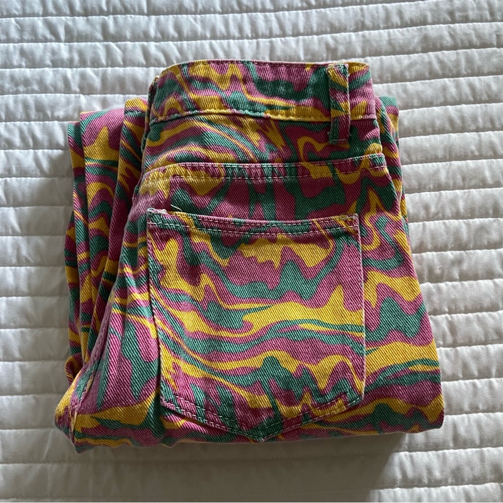 patterned jeans size 2/xs